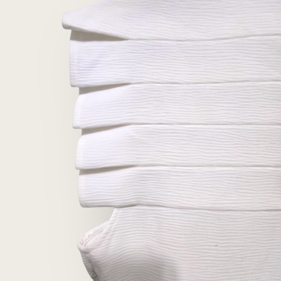 Sandro Paris White Laurena Mini Dress Size 38/US 6 Pleated Ruffle EUC - Picture 6 of 16